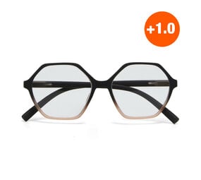 Okkia - Leesbril VENEZIA Hexagon Black Pink OK036BP