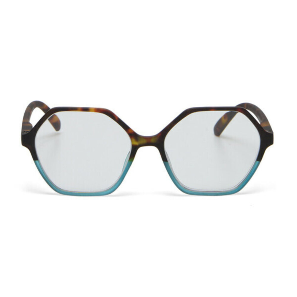 Okkia - Leesbril VENEZIA Hexagon Havana Blue OK036HB – +1.00 t/m +3.00 Okkia - Leesbril VENEZIA Hexagon Havana Blue OK036HB – +1.00 t/m +3.00
