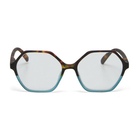 Okkia - Leesbril VENEZIA Hexagon Havana Blue OK036HB – +1.00 t/m +3.00 Okkia - Leesbril VENEZIA Hexagon Havana Blue OK036HB – +1.00 t/m +3.00