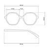 Okkia - Leesbril VENEZIA Hexagon Havana Blue OK036HB – +1.00 t/m +3.00 Okkia - Leesbril VENEZIA Hexagon Havana Blue OK036HB – +1.00 t/m +3.00