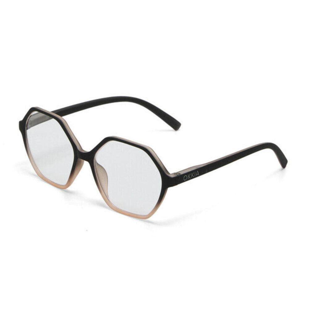 Okkia - Leesbril VENEZIA Hexagon Black Pink Rosé OK036BP – +1.00 t/m +3.00