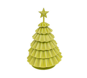 Melting Pot - Kerstboompje Lime Gevouwen Metaal 14x22cm Melting Pot - Kerstboompje Lime Gevouwen Metaal 14x22cm