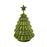 Melting Pot - Kerstboompje Groen Gevouwen Metaal 14x22cm Melting Pot - Kerstboompje Groen Gevouwen Metaal 14x22cm
