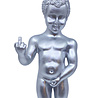 Melting Pot - Beeld Manneken Pis F*ck You Beeld XL Zilver Polystone 25x60cm Melting Pot - Beeld Manneken Pis F*ck You Beeld XL Zilver Polystone 25x60cm