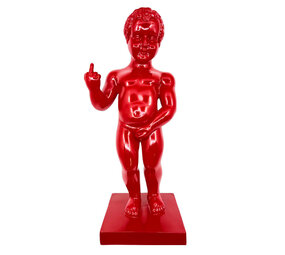 Melting Pot - Beeld Manneken Pis F*ck You Rood XL 25x60cm Melting Pot - Beeld Manneken Pis F*ck You Rood XL 25x60cm