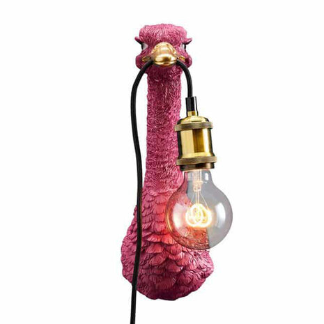 Melting Pot - Wandlamp Struisvogel Kuiken Roze 15x35cm