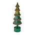 Kerstboompje Roterend met LED-Verlichting Groen Glas 12x37cm Kerstboompje Roterend met LED-Verlichting Groen Glas 12x37cm