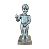 Melting Pot - Beeld Manneken Pis F*ck You Zilver 20x45cm Melting Pot - Beeld Manneken Pis F*ck You Zilver 20x45cm