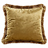 Sierkussen Goud Fluweel met Gouden Franjes 60x60cm