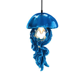 Werns - Hanglamp Ava Jellyfish Blauw Kunststof 23x42cm Werns - Hanglamp Ava Jellyfish Blauw Kunststof 23x42cm