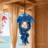 Werns - Hanglamp Ava Jellyfish Blauw Kunststof 23x42cm Werns - Hanglamp Ava Jellyfish Blauw Kunststof 23x42cm