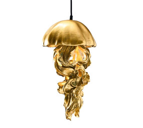 Werns - Hanglamp Ava Jellyfish Goud Kunststof 23x42cm