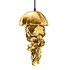 Hanglamp Ava Jellyfish Goud Kunststof 23x42cm Hanglamp Ava Jellyfish Goud Kunststof 23x42cm