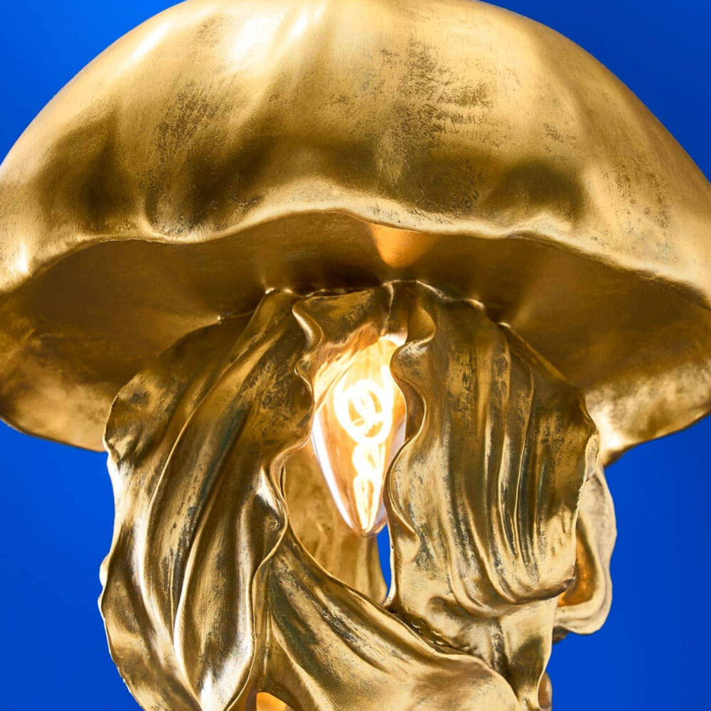 Werns - Hanglamp Ava Jellyfish Goud Kunststof 23x42cm