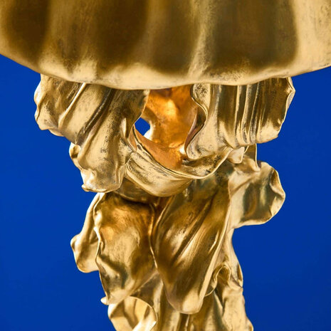 Werns - Hanglamp Ava Jellyfish Goud Kunststof 23x42cm