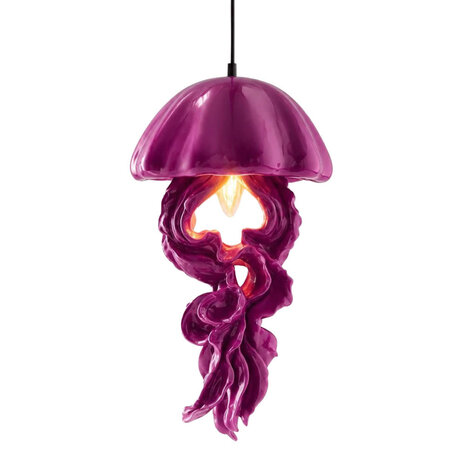 Werns - Hanglamp Ava Jellyfish Magenta Kunststof 23x42cm Werns - Hanglamp Ava Jellyfish Magenta Kunststof 23x42cm