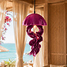 Werns - Hanglamp Ava Jellyfish Magenta Kunststof 23x42cm Werns - Hanglamp Ava Jellyfish Magenta Kunststof 23x42cm