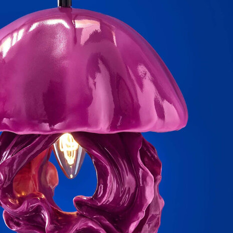 Werns - Hanglamp Ava Jellyfish Magenta Kunststof 23x42cm Werns - Hanglamp Ava Jellyfish Magenta Kunststof 23x42cm
