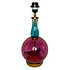 Lampenvoet Lavendel Turquoise Fuchsia Glas 20x43cm Lampenvoet Lavendel Turquoise Fuchsia Glas 20x43cm