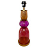 Melting Pot - Lampenvoet Roos Amber Fuchsia Rood Glas 17x52cm Melting Pot - Lampenvoet Roos Amber Fuchsia Rood Glas 17x52cm