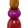 Melting Pot - Lampenvoet Roos Amber Fuchsia Rood Glas 17x52cm Melting Pot - Lampenvoet Roos Amber Fuchsia Rood Glas 17x52cm