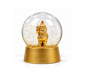 Stoobz Design Sneeuwbol Kabouter F*ck You Goud 10x12cm