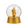 Stoobz Design Sneeuwbol Kabouter F*ck You Goud 10x12cm – Glazen Schuddebol met Gouden Glitters