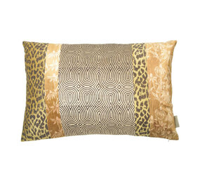 Melting Pot - Sierkussen Zoo Patch Beige Goud Fluweel 60x40cm Melting Pot - Sierkussen Zoo Patch Beige Goud Fluweel 60x40cm