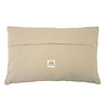 Melting Pot - Sierkussen Zoo Patch Beige Goud 60x40cm – Luxe Fluwelen Patchwork Kussen met Dierenprint en Bloemen