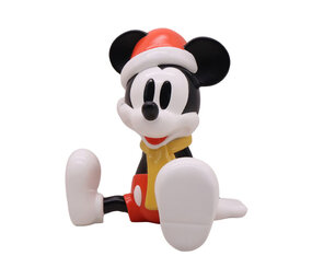 Disney - Beeld Kerst Mickey Mouse Zittend Multi 19x20cm Disney - Beeld Kerst Mickey Mouse Zittend Multi 19x20cm