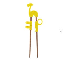 Tokyo Design Studio - Kinder Eetstokjes Giraf Geel 18cm