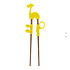 Kinder Eetstokjes Giraf Geel 18cm Kinder Eetstokjes Giraf Geel 18cm