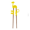 Tokyo Design Studio - Kinder Eetstokjes Giraf Geel 18cm – Leer Eten met Stokjes met Vrolijke Giraffe