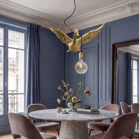 Werns - Flying Ducky Hanglamp Goud – Vliegende Eend met Gespreide Vleugels