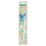 Tokyo Design Studio - Kinder Eetstokjes Konijn Blauw 22cm Tokyo Design Studio - Kinder Eetstokjes Konijn Blauw 22cm
