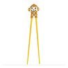 Tokyo Design Studio - Kinder Eetstokjes Aapje Caramel 22cm - Gele Chopsticks met Vrolijk Apenfiguurtje Tokyo Design Studio - Kinder Eetstokjes Aapje Caramel 22cm - Gele Chopsticks met Vrolijk Apenfiguurtje