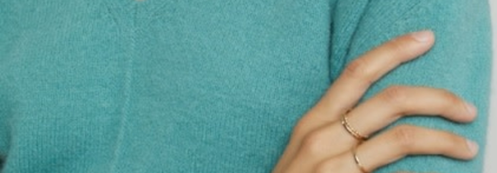 Knit sea blue