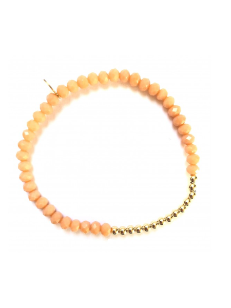 Ps Call Me Bracelet gold wings peach coloured