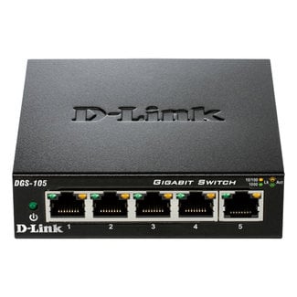 D-Link DGS-105 5 poorten Gigabit Switch
