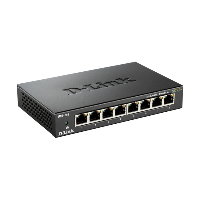 D-LINK DGS-108 8 poorten gigabit switch
