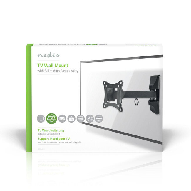 Nedis TVWM1410BK Kantel-, zwenk- en draaibare muurbeugel