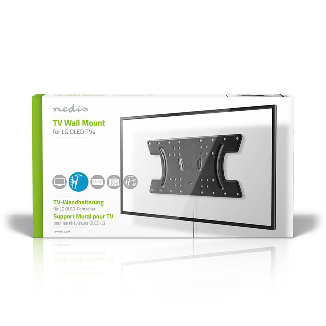 Nedis TVWM213LGBK Kantelbare OLED TV-muurbeugel
