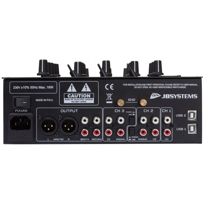 JB systems BATTLE4-USB DJ-mixer
