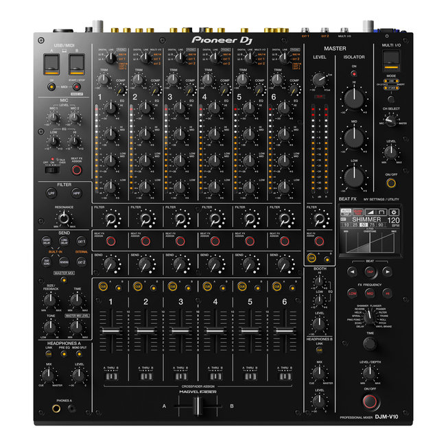 Pioneer DJ DJMV10 6-kanaals professionele dj-mixer