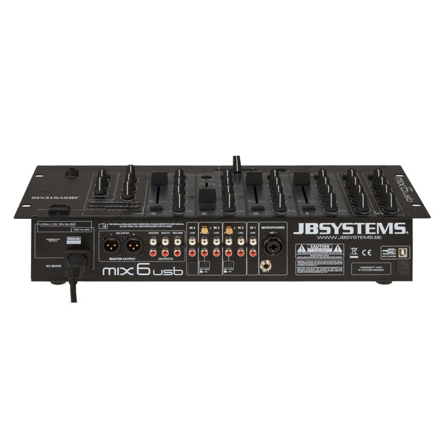 JB Systems MIX6usb obuuste 19" DJ mengtafel