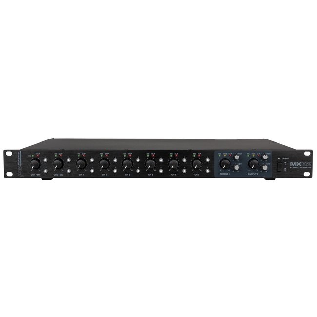 Audiophony MX82 Monteerbare mixer/voorversterker