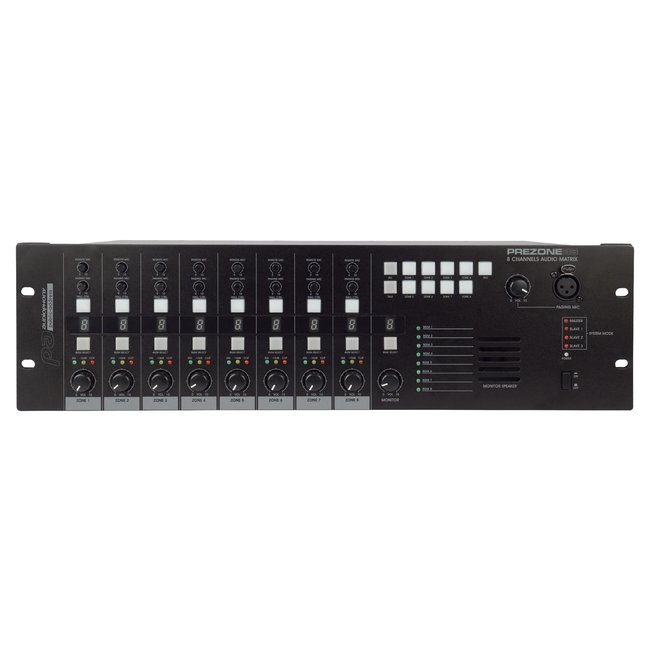Audiophony PREZONE88 Monteerbare matrix-mixer