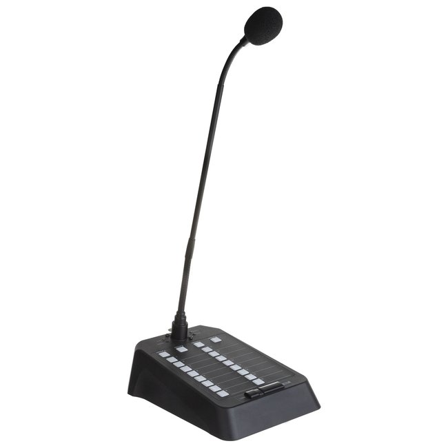 Audiophony MIC-DESK16M Tafelmicrofoon met 16 zones