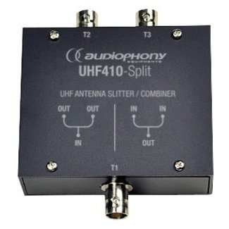 Audiophony UHF410-Split 2-in-1 IN/UIT lijnsplitser met BNC-connector