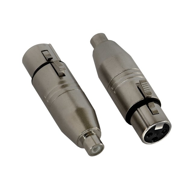 Hilec RCAf/XLRf Adapter per 2 stuks